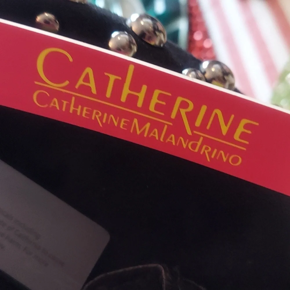 Catherine Malandrino Black Shoulder Bag with Stud Accents - Picture 8 of 8